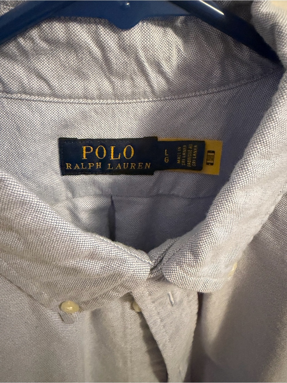 Polo by Ralph Lauren Light Blue Oxford Button-Down Shirt - Women's - Picture 2 of 3